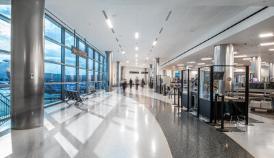 The terminal just beyond a security checkpoint at Nashville International Airport 